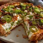 spring onion goat cheese tart - featured image