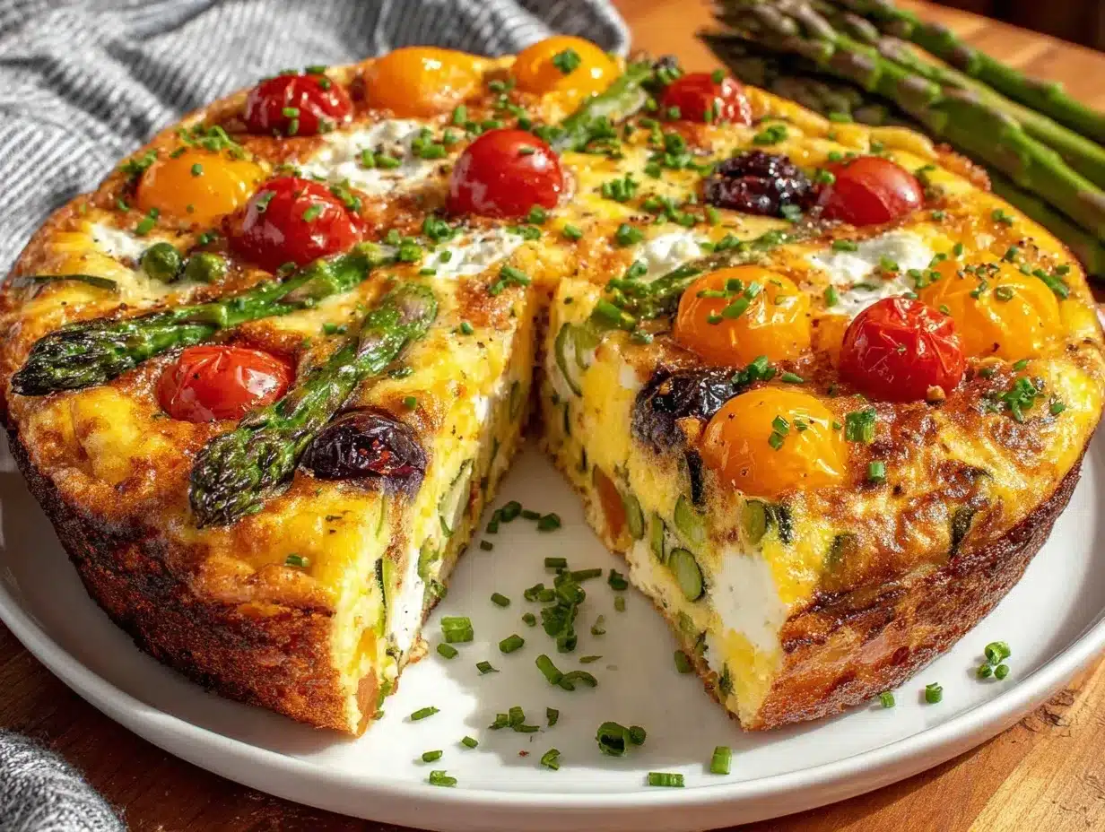 spring vegetable frittata preparation steps