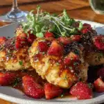 strawberry balsamic chicken - featured image