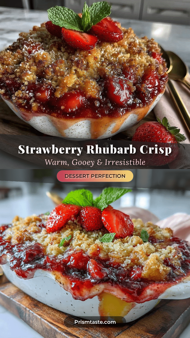 strawberry rhubarb crisp recipe