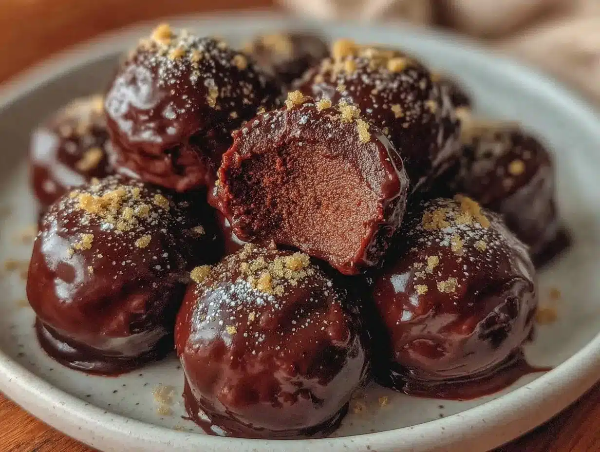 sugar-free dark chocolate truffles preparation steps