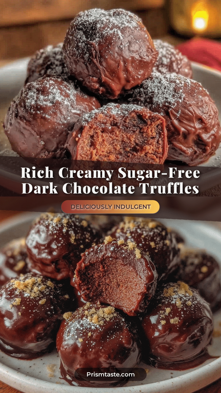 sugar-free dark chocolate truffles recipe
