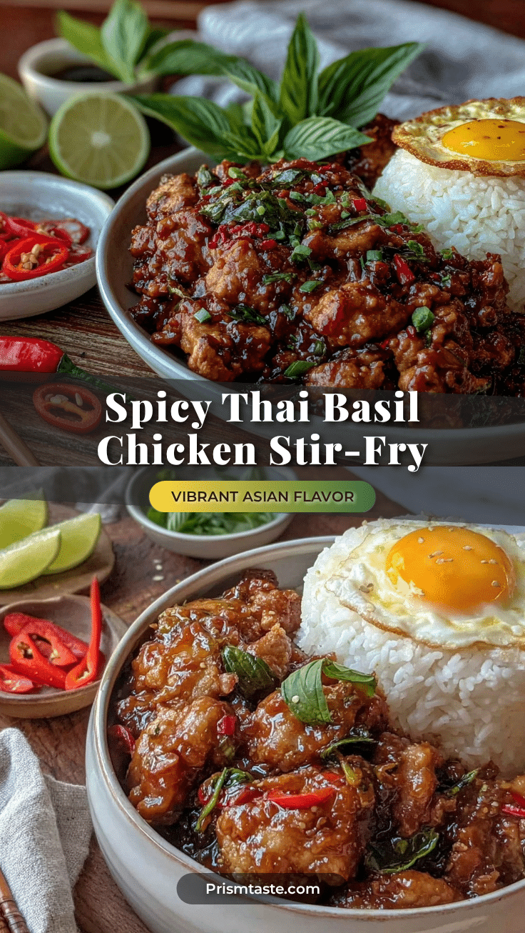 Thai Basil Chicken Pad Krapow recipe