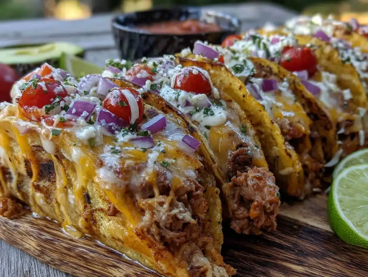 Triple-Meat Sheet Pan Tacos preparation steps