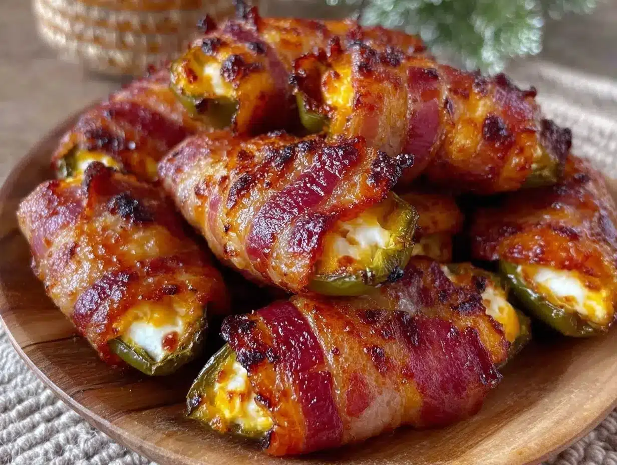 air fryer bacon-wrapped jalapeno poppers preparation steps
