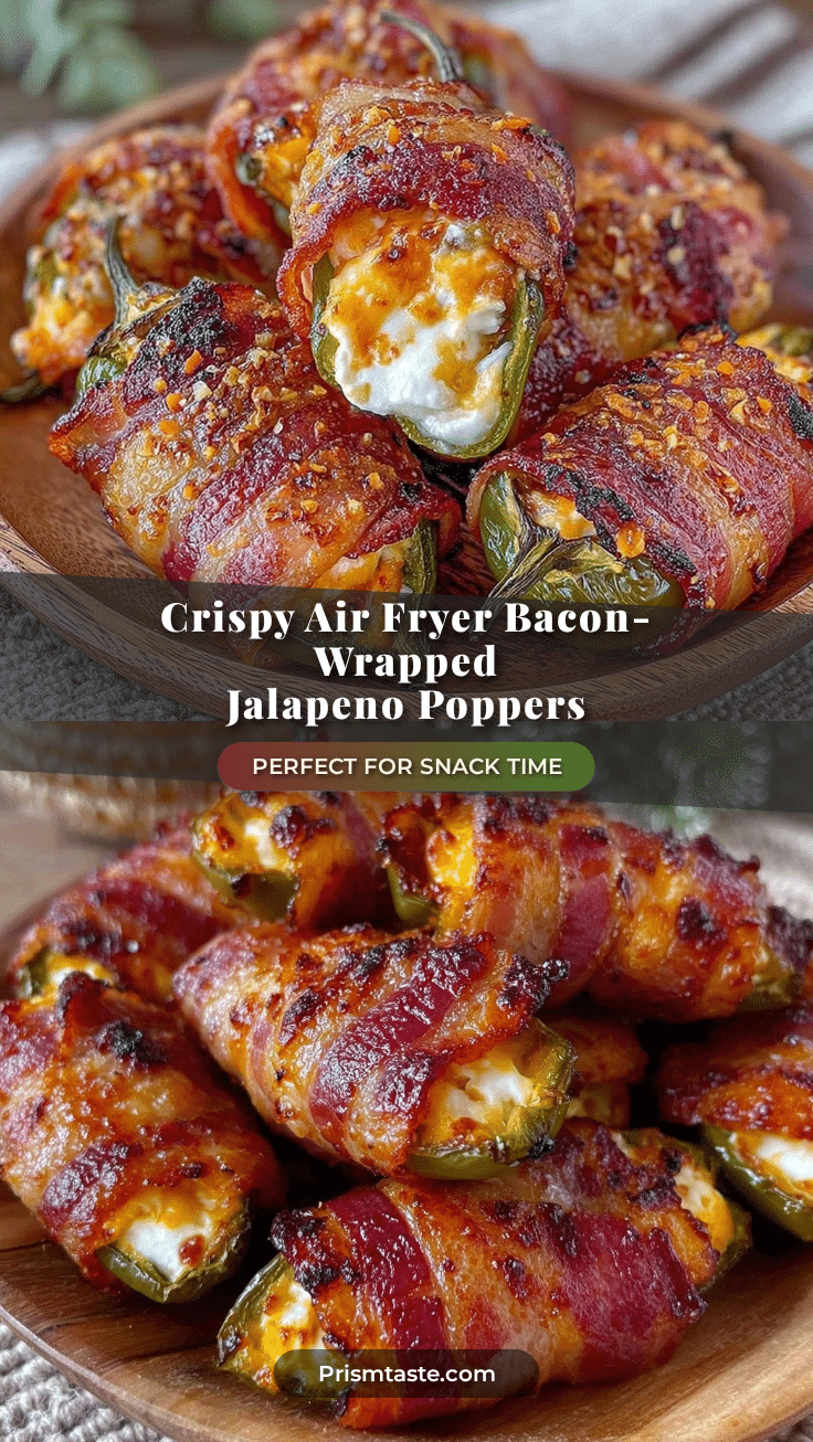 air fryer bacon-wrapped jalapeno poppers recipe