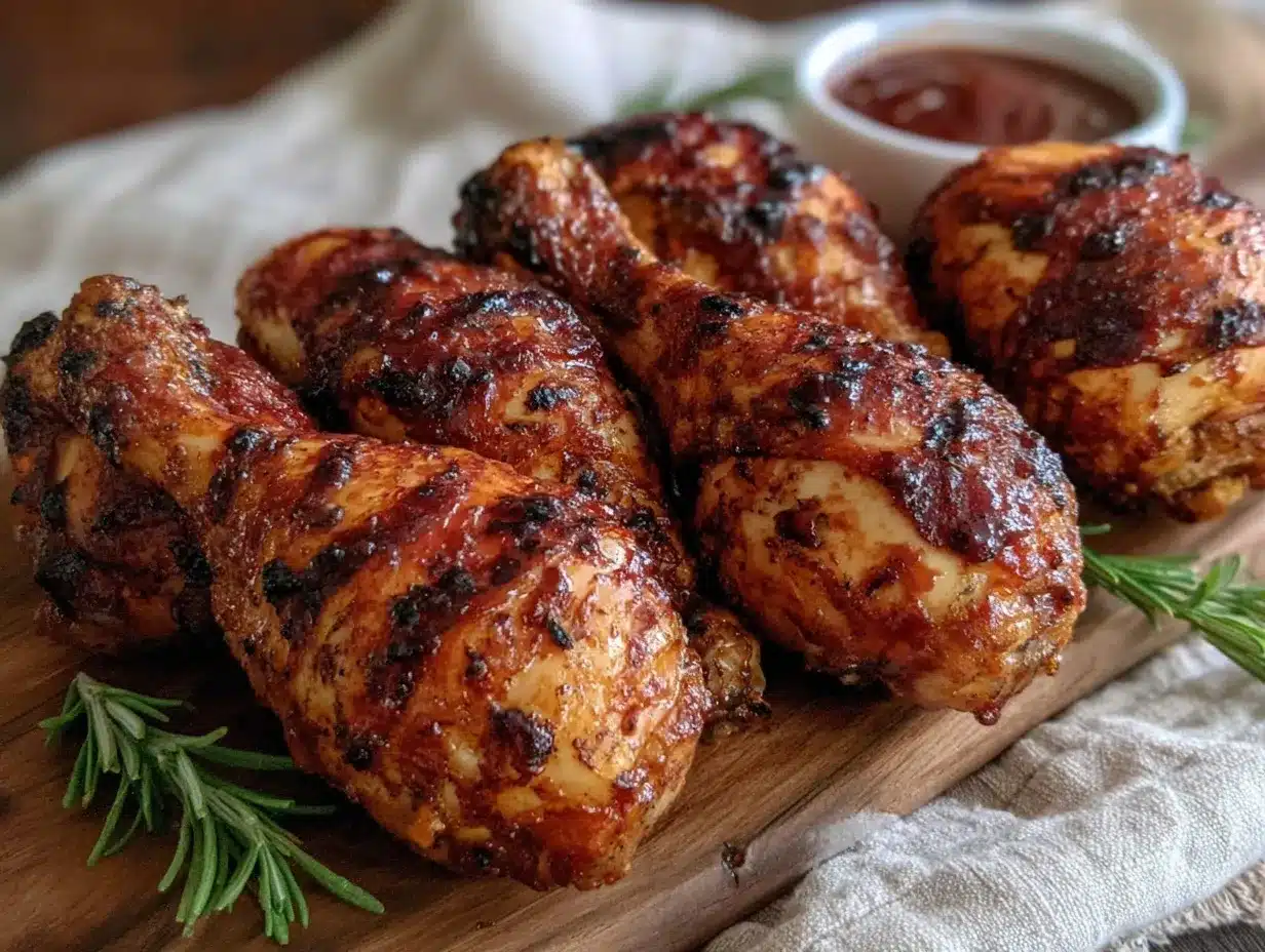 air fryer bbq chicken drumsticks preparation steps