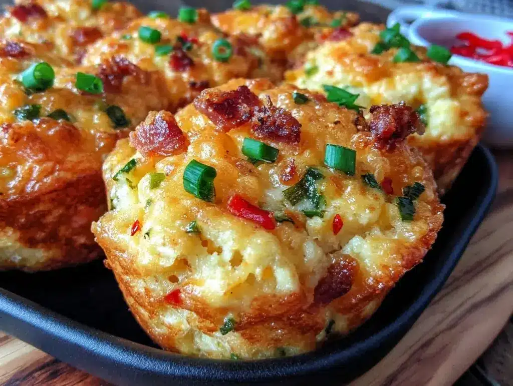 air fryer breakfast casserole bites - featured image