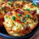 air fryer breakfast casserole bites - featured image