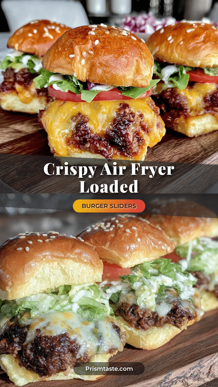 air fryer loaded burger sliders recipe