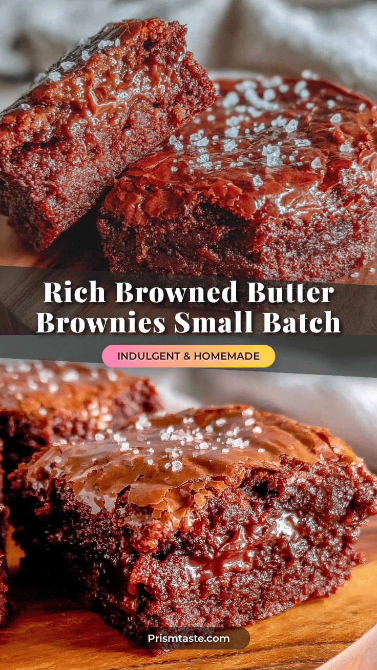 browned butter brownies small batch recipe