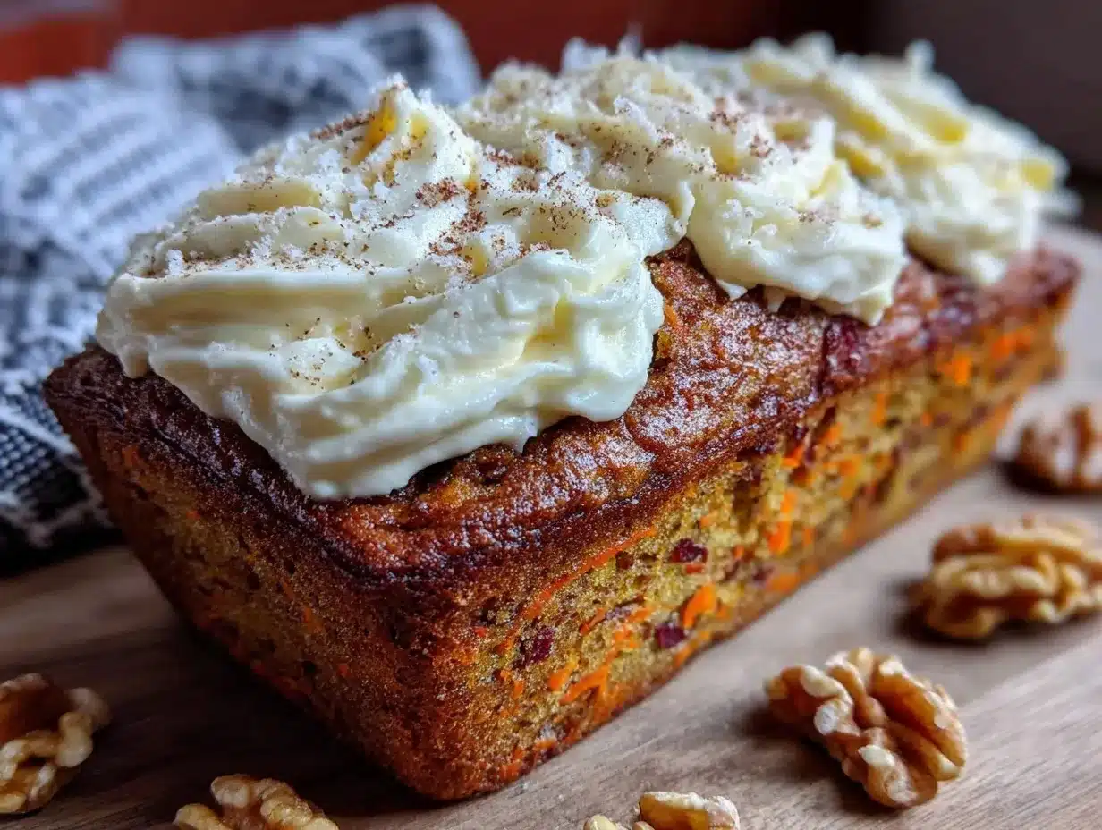browned butter carrot cake loaf preparation steps