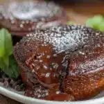 browned butter chocolate lava cake for two - featured image