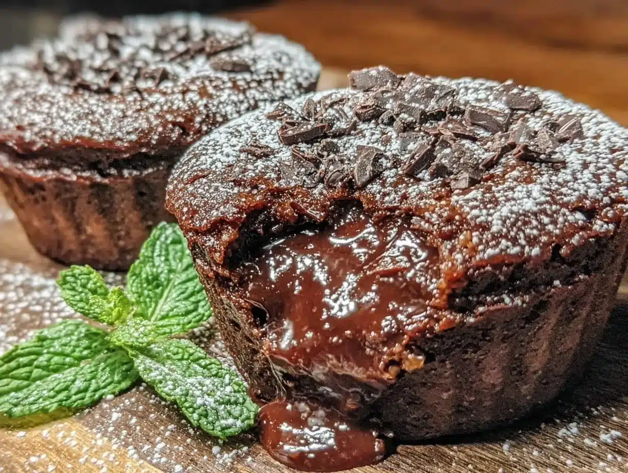 browned butter chocolate lava cake for two preparation steps