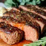 browned butter steak for two - featured image