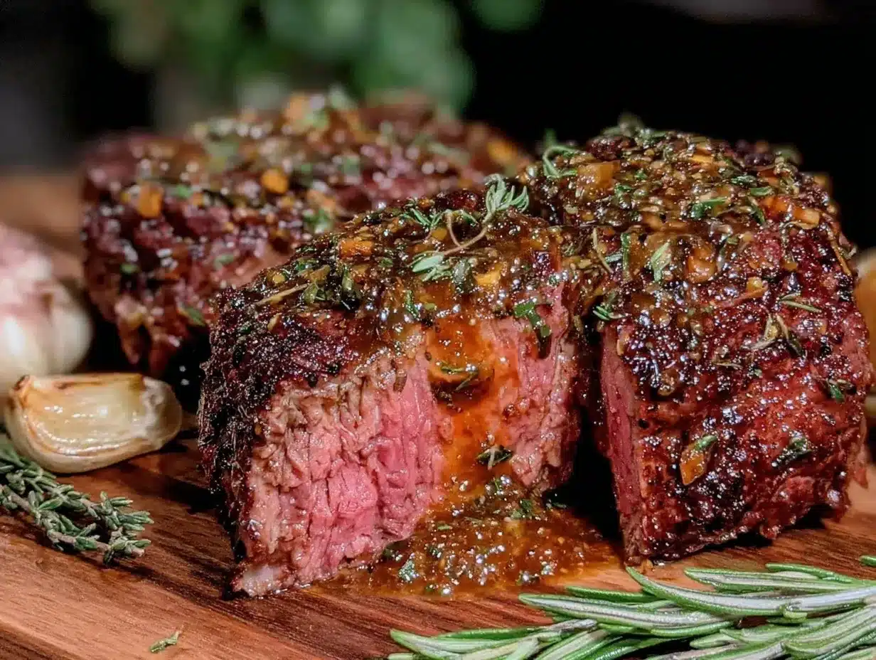 browned butter steak for two preparation steps