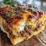 budget friendly ground beef casserole - featured image