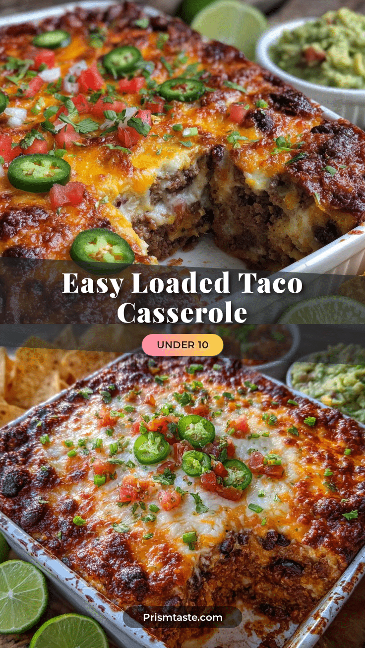 budget-friendly loaded taco casserole recipe