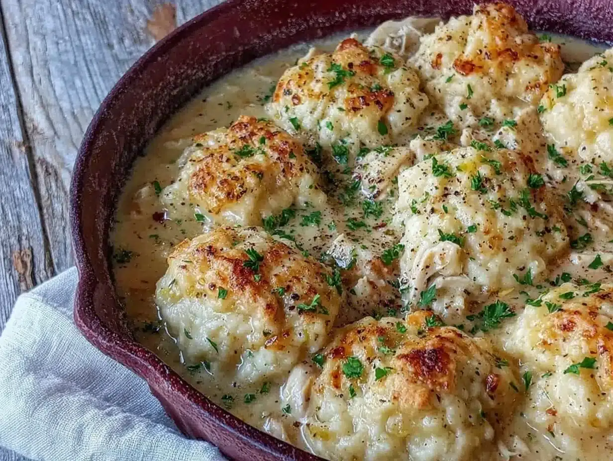 cozy creamy chicken and dumplings for two preparation steps