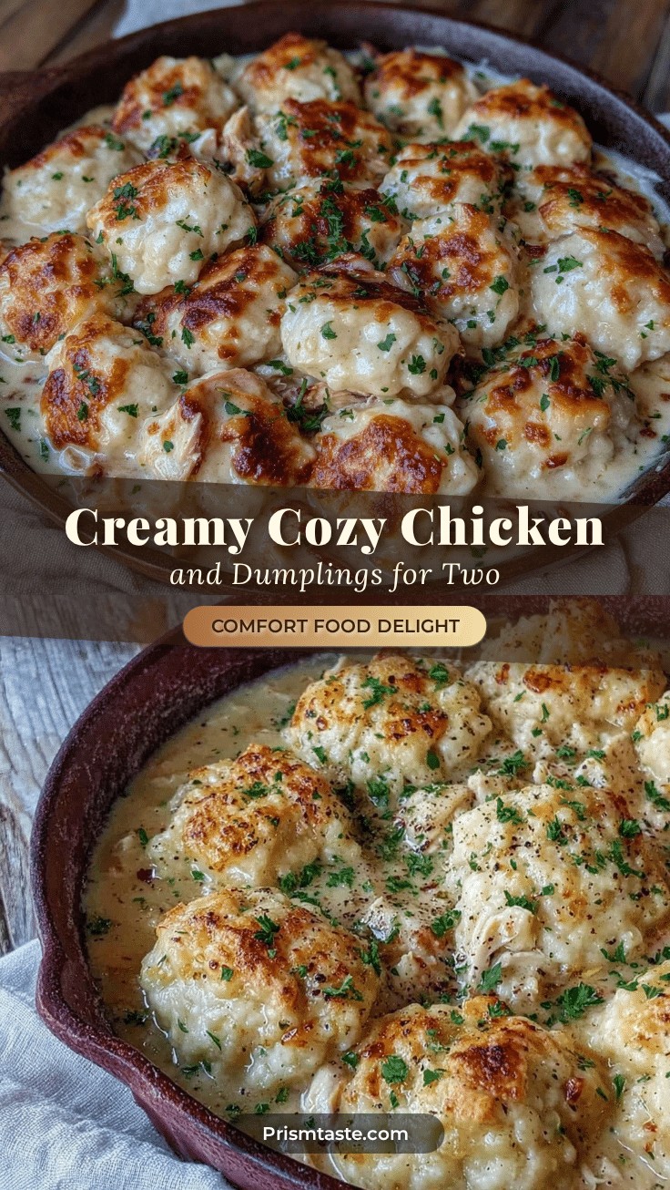 cozy creamy chicken and dumplings for two recipe