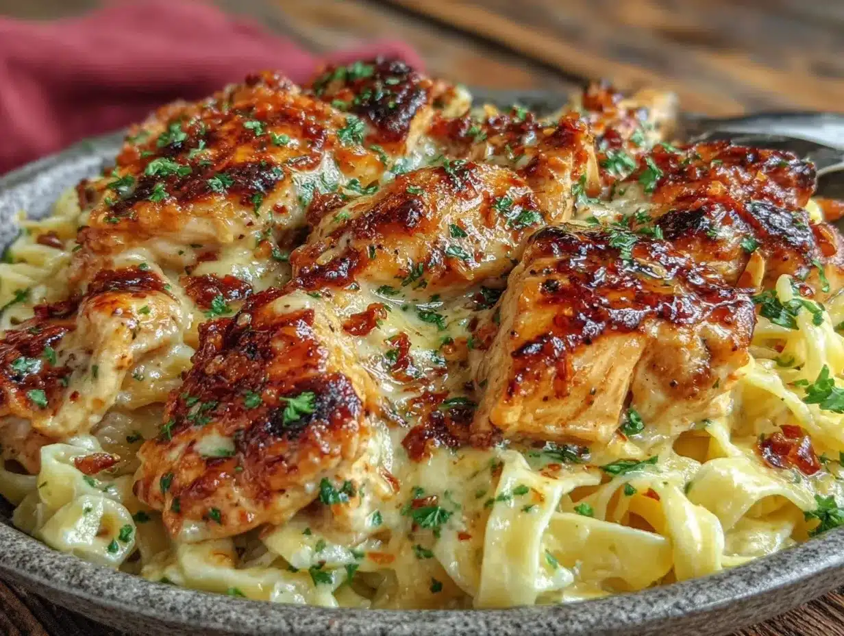 creamy browned butter garlic chicken alfredo for two preparation steps