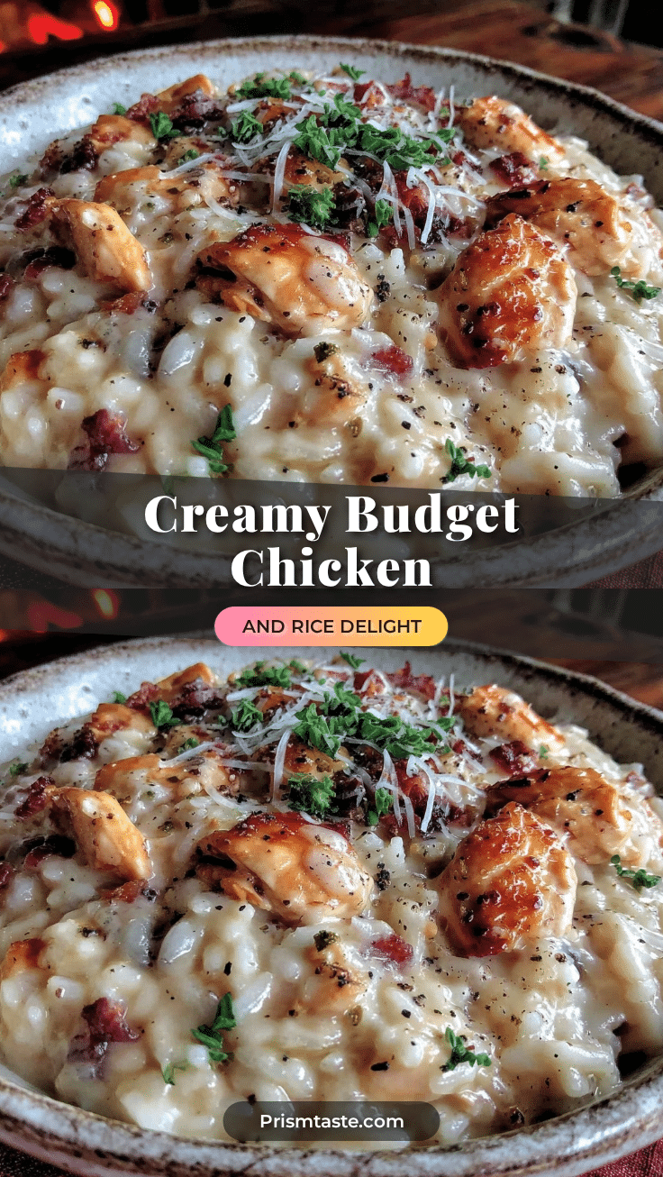 creamy budget chicken and rice delight recipe