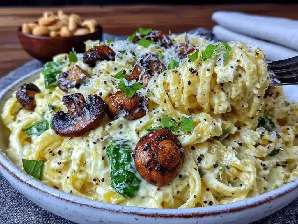 creamy dairy-free cashew pasta sauce - featured image