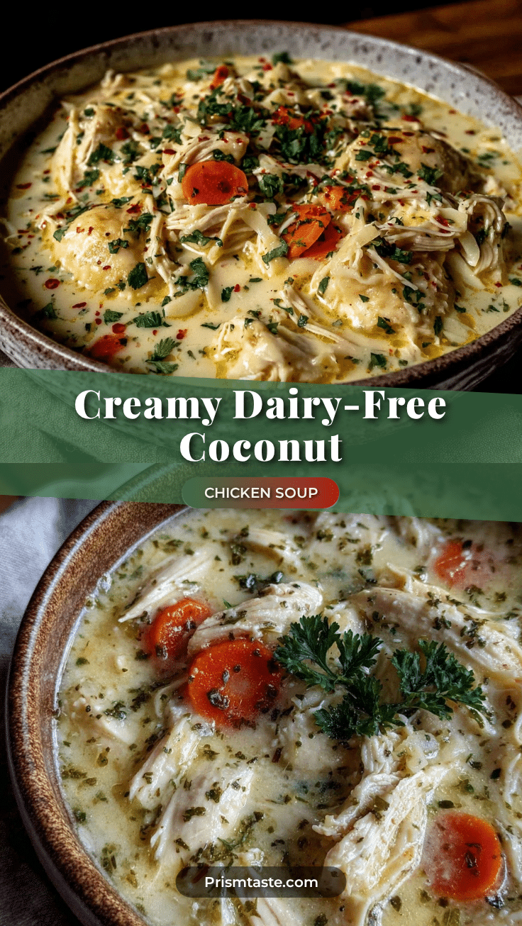 creamy dairy-free chicken soup recipe