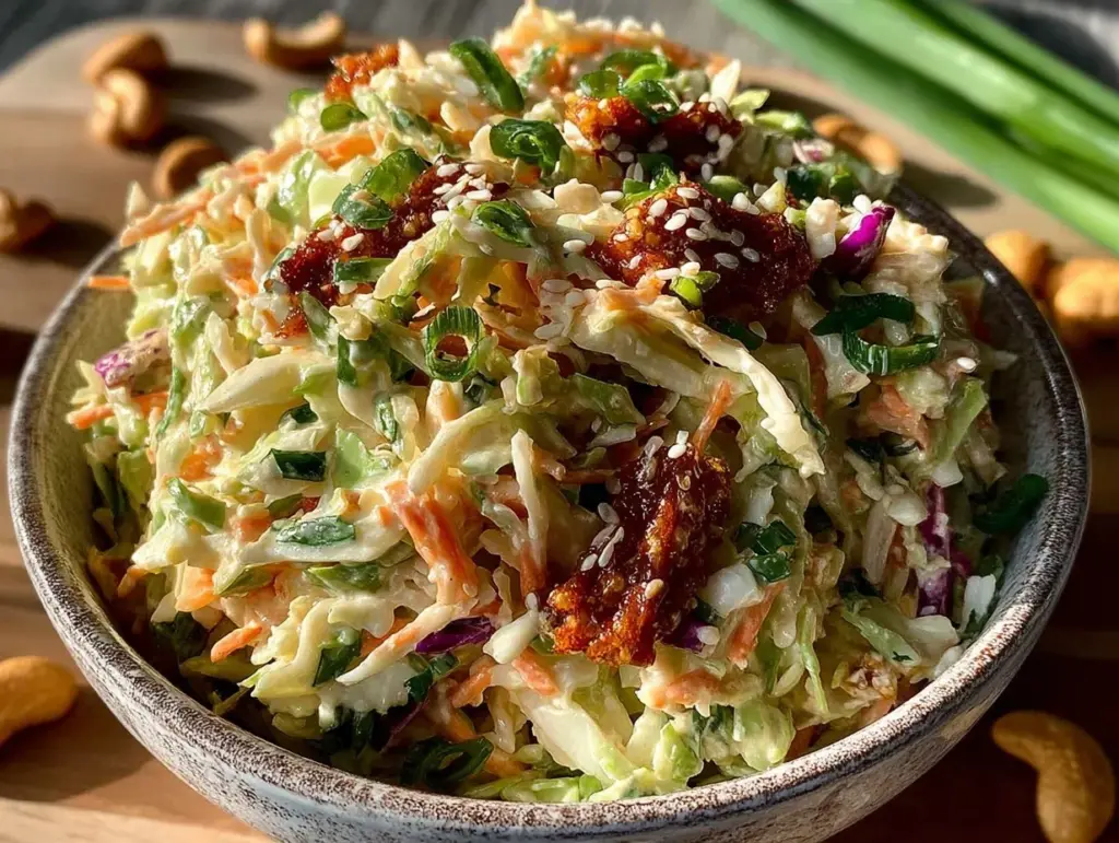 creamy dairy-free coleslaw - featured image