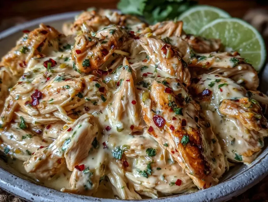 Creamy Instant Pot Salsa Verde Chicken - featured image