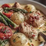 creamy instant pot spring chicken stew - featured image