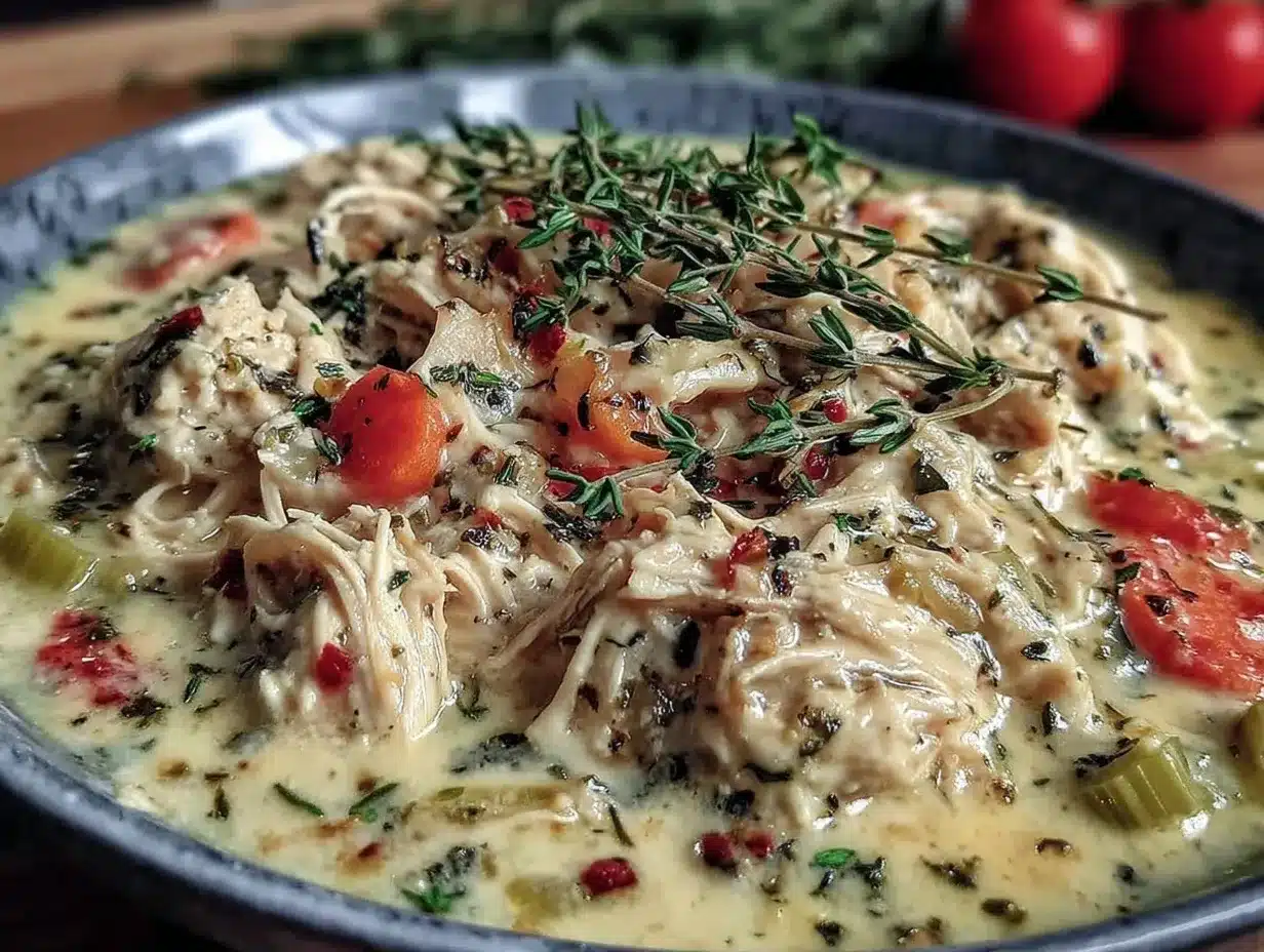 creamy keto chicken soup preparation steps