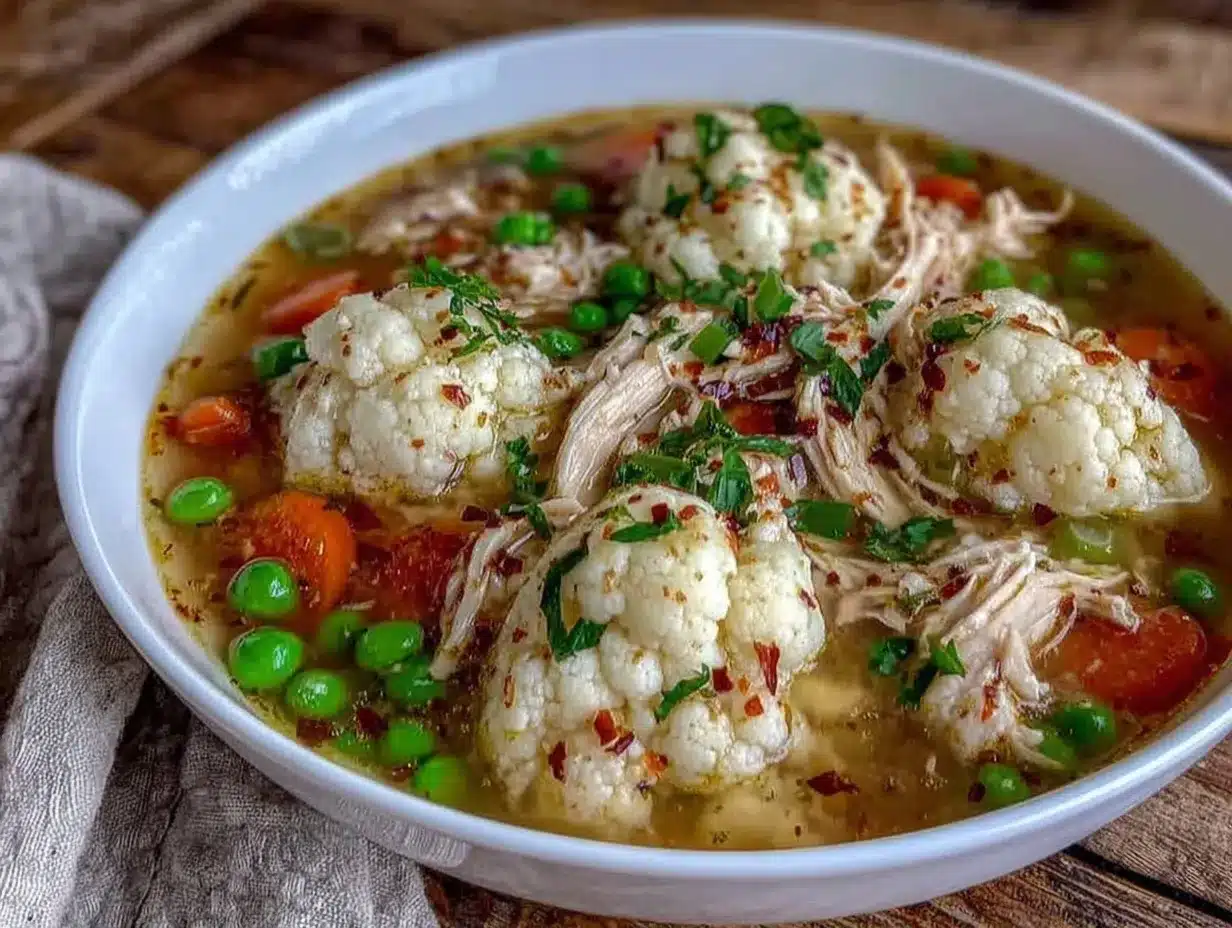 creamy keto chicken soup preparation steps