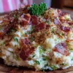 creamy keto loaded cauliflower colcannon - featured image