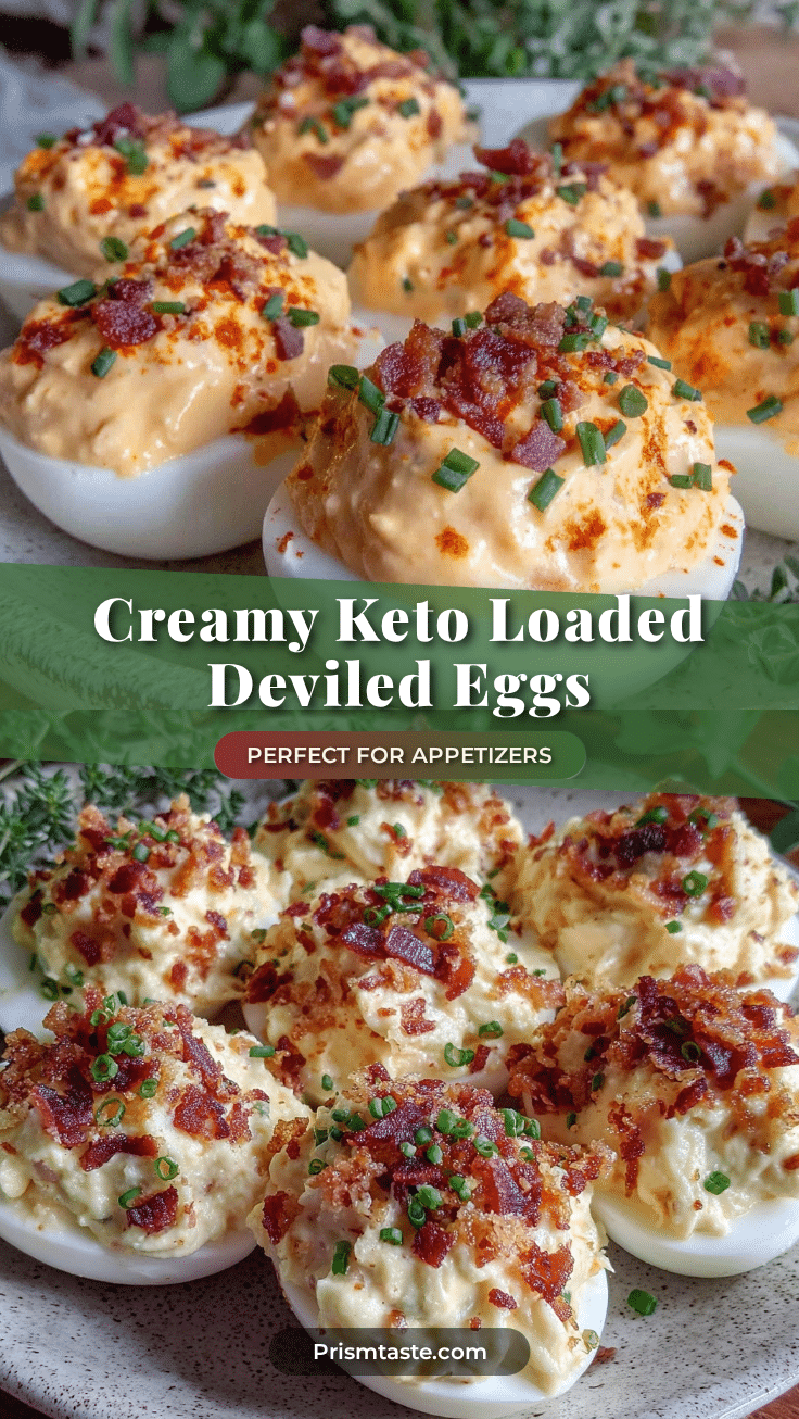 creamy keto loaded deviled eggs recipe