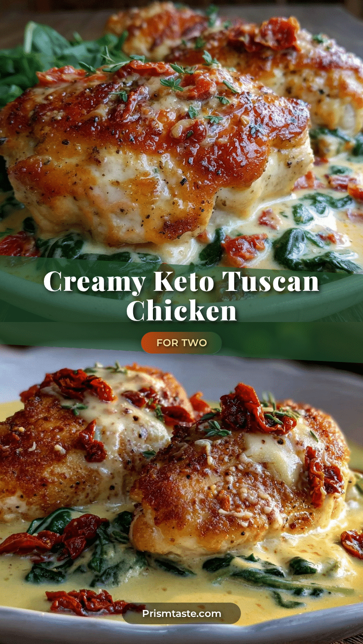 creamy keto tuscan chicken recipe