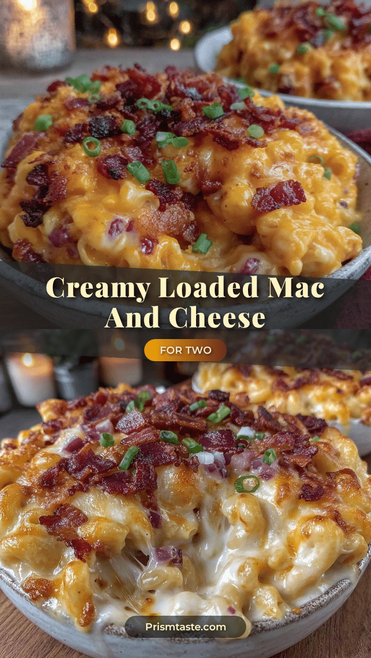 creamy loaded mac and cheese for two recipe