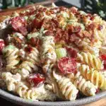 creamy make-ahead loaded pasta salad - featured image