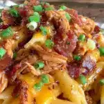 creamy one-pot bbq chicken pasta - featured image