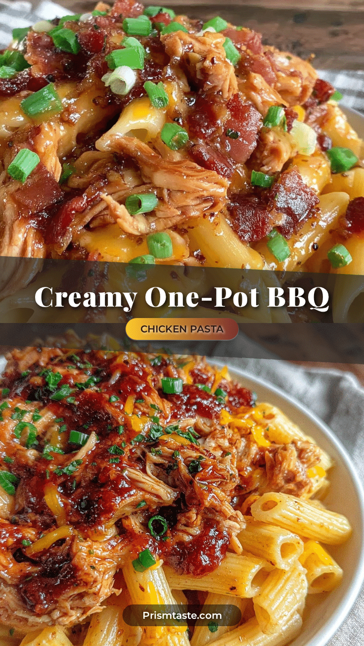 creamy one-pot bbq chicken pasta recipe