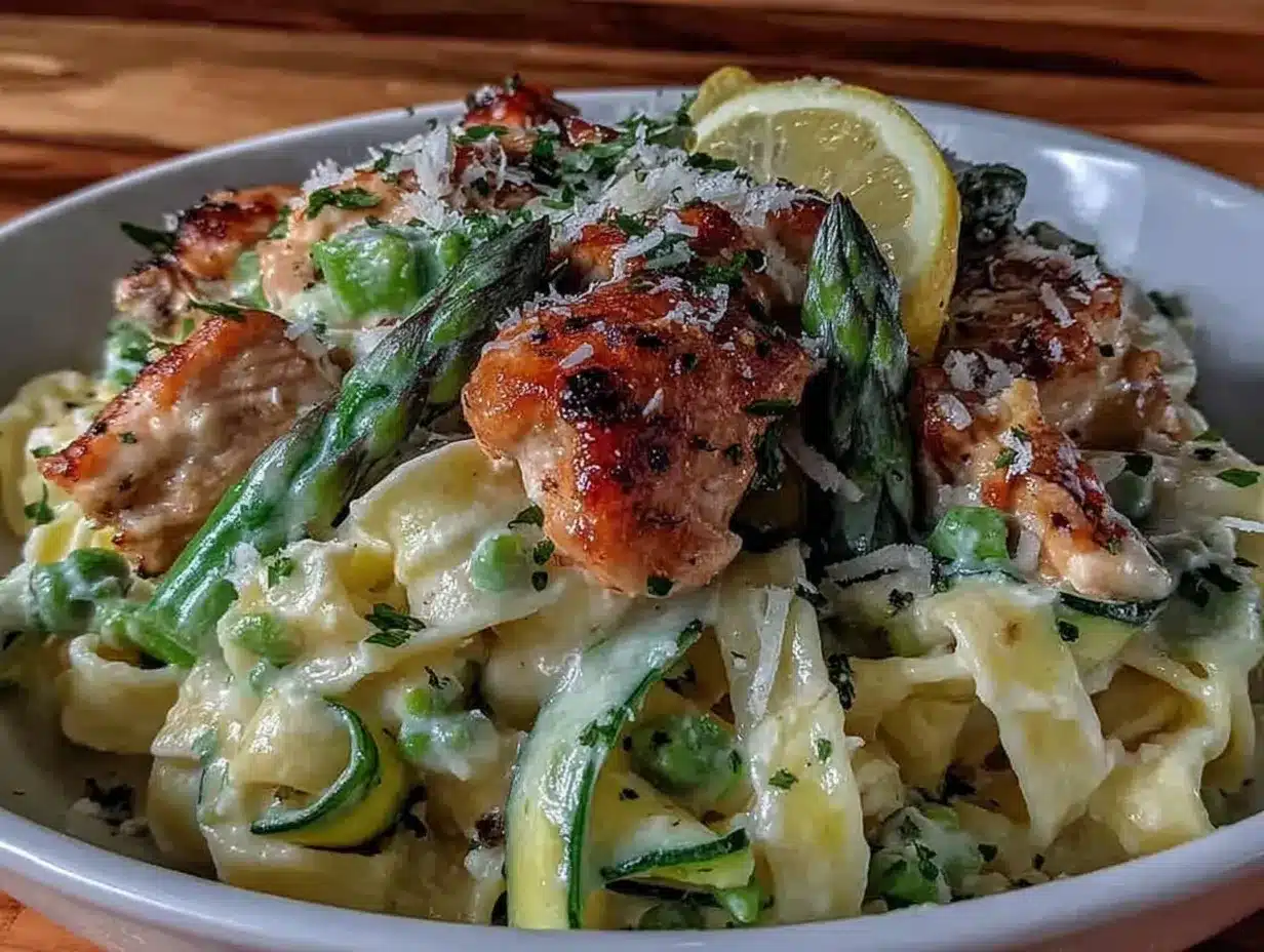 creamy one-pot lemon chicken pasta preparation steps