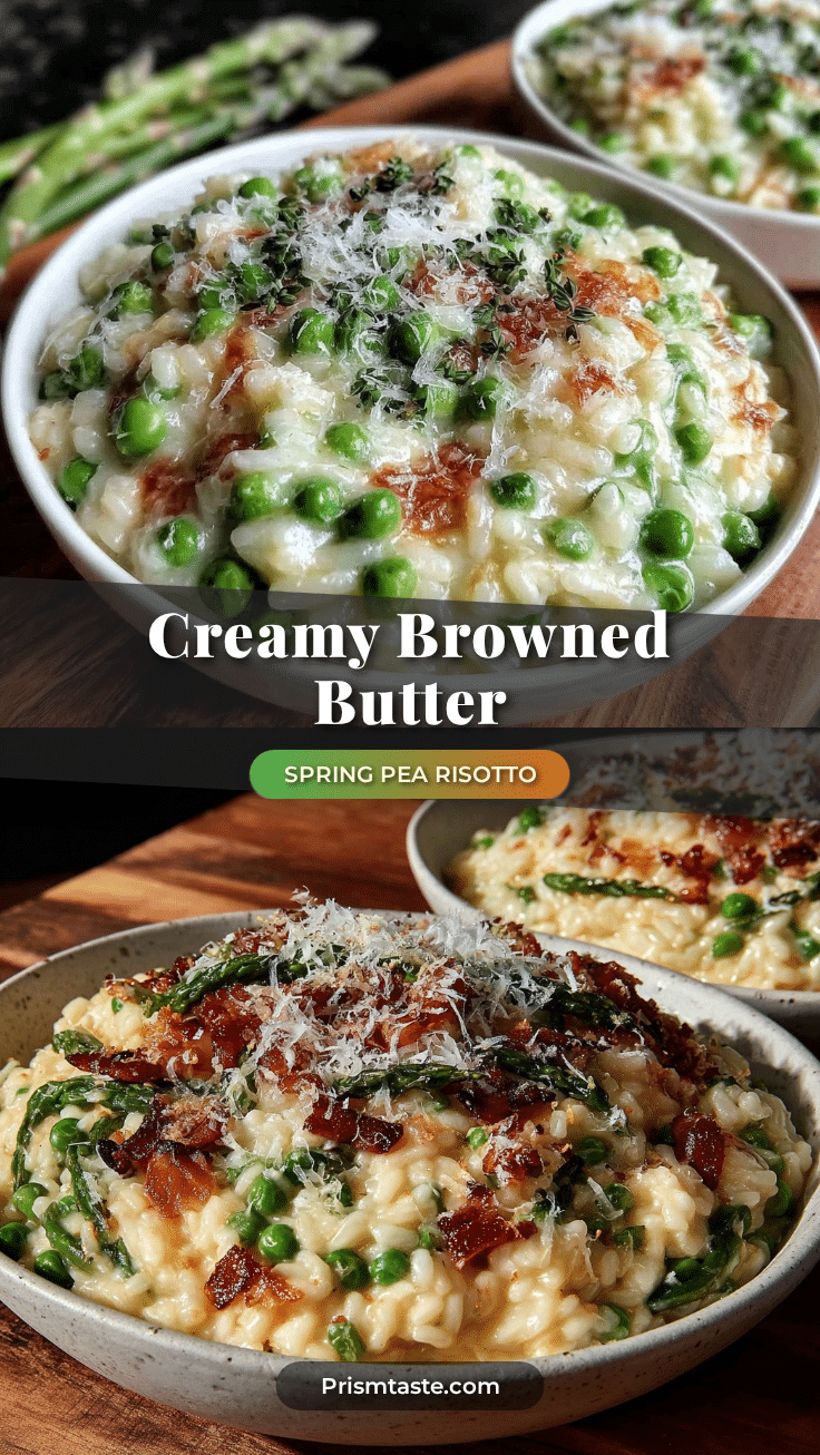 creamy spring pea risotto recipe