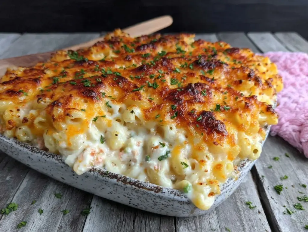 creamy tuna noodle casserole - featured image