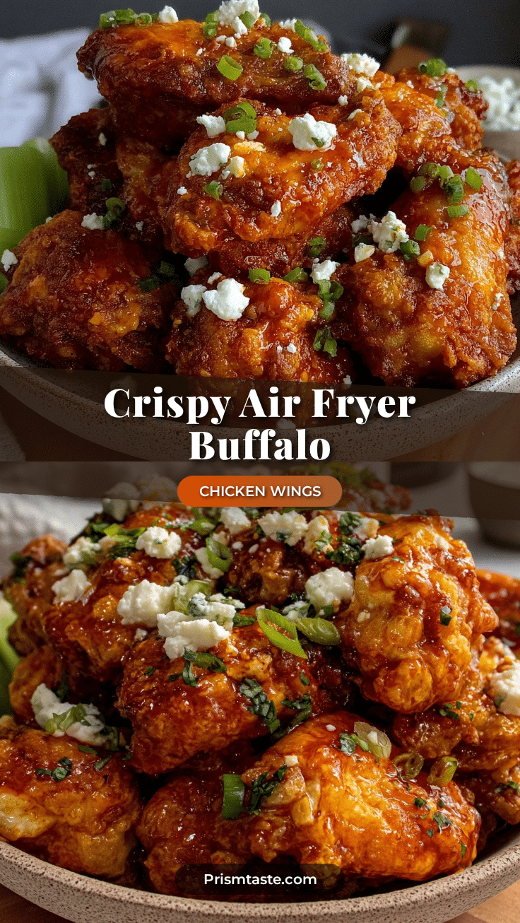 crispy air fryer buffalo chicken wings recipe