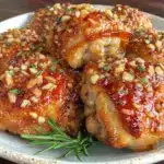 crispy air fryer chicken thighs - featured image