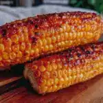 crispy air fryer corn on the cob - featured image