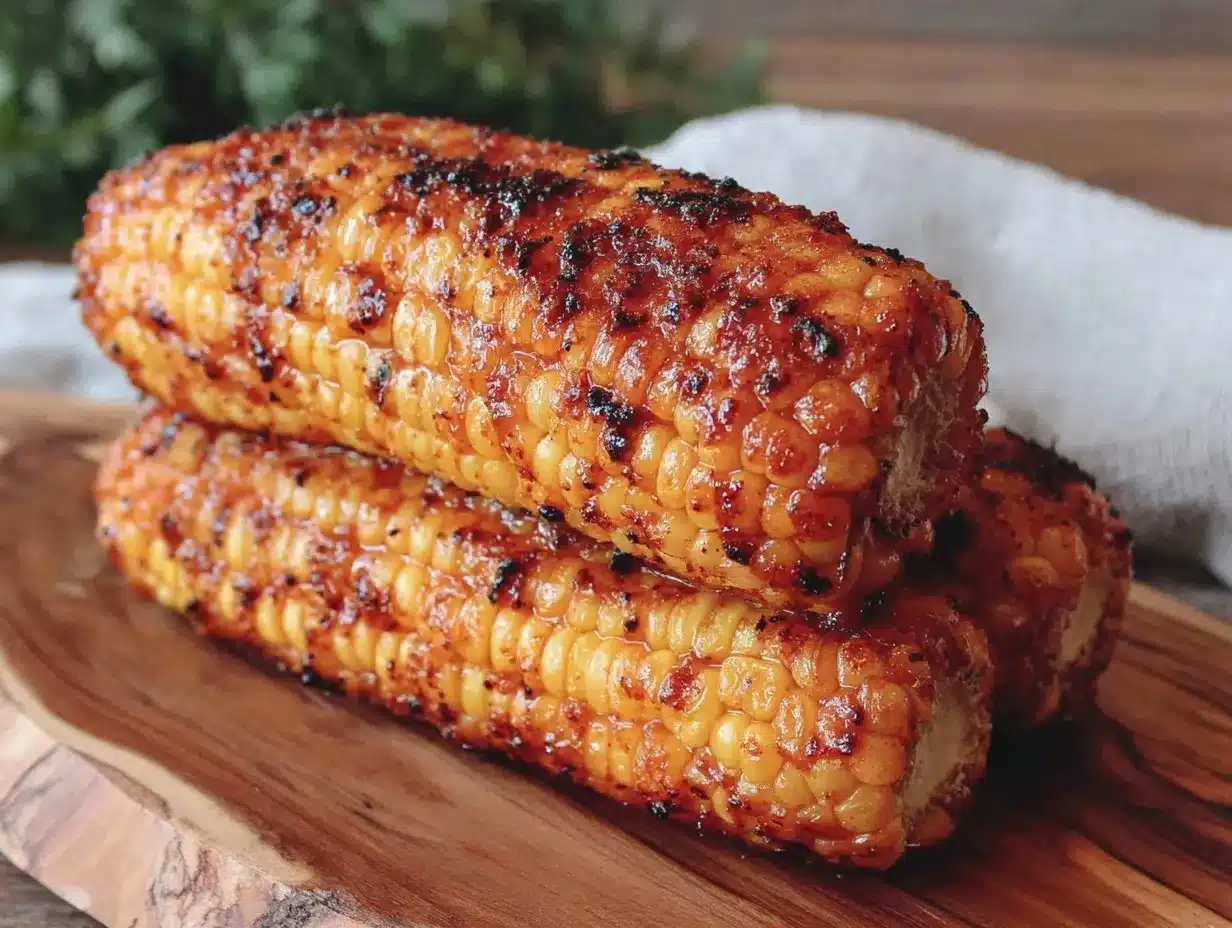crispy air fryer corn on the cob preparation steps