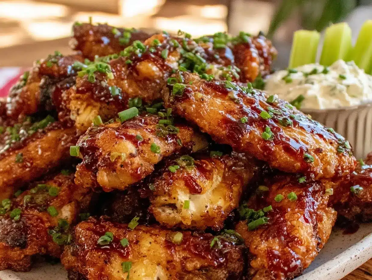 crispy air fryer loaded chicken wings preparation steps