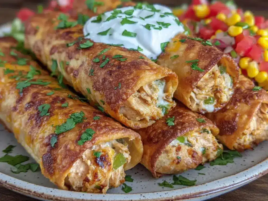 crispy air fryer loaded taquitos - featured image