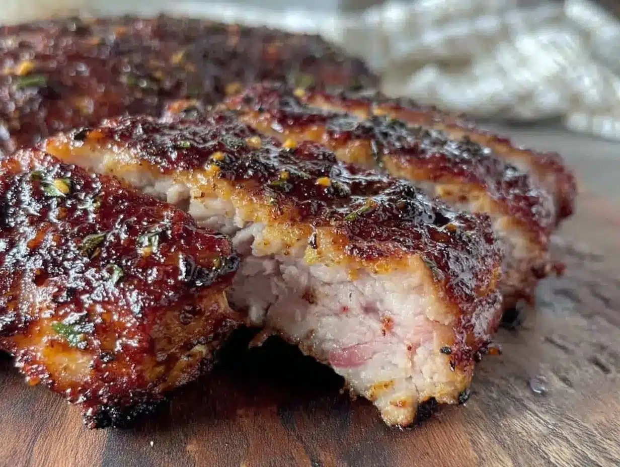 crispy keto dry rub ribs air fryer preparation steps